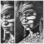Femme par libellule